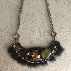 Cheetah Girl Statement Necklace